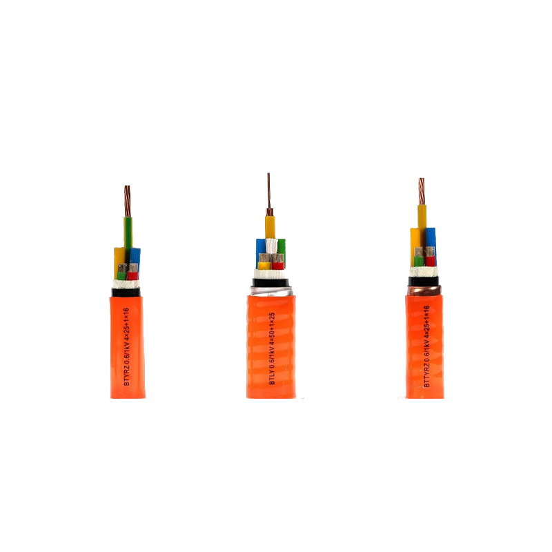 しわ銅シースフレキシブル耐火ケーブル